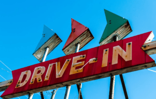 Old Drive-In sign.