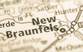 A map of where you can find place of the History Of New Braunfels TX.